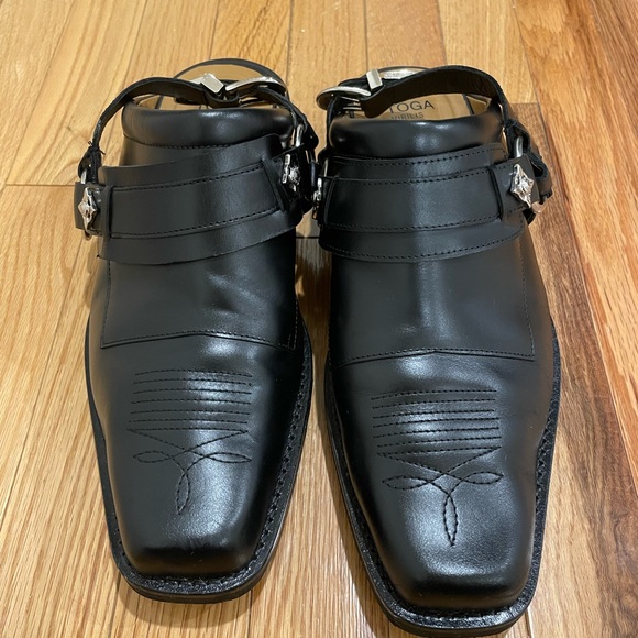 Toga Virilis Western Slingback Leather Mule - Picture 2 of 5